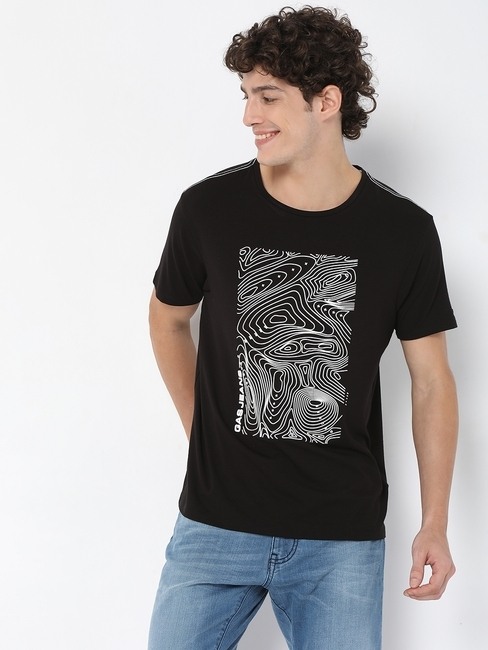GAS | Scuba Map Printed Crew-Neck T-Shirt