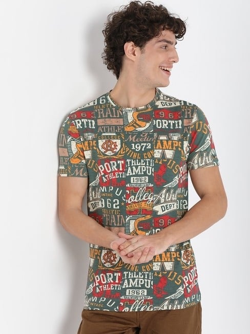 GAS | Scuba Type Printed Crew-Neck T-Shirt