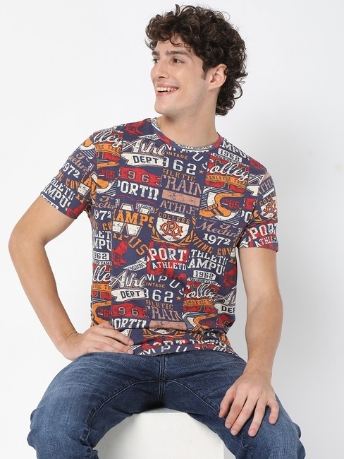 GAS | Scuba Type Printed Crew-Neck T-Shirt