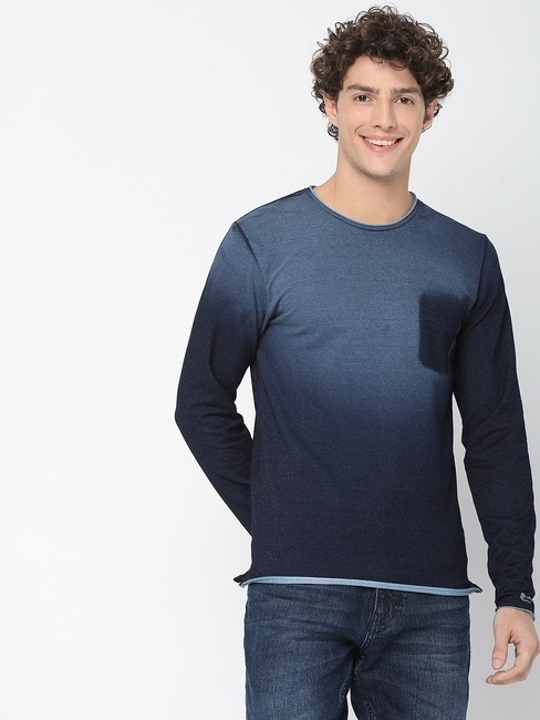 GAS | Scuba Indigo Relaxed Fit Crew-Neck T-shirt