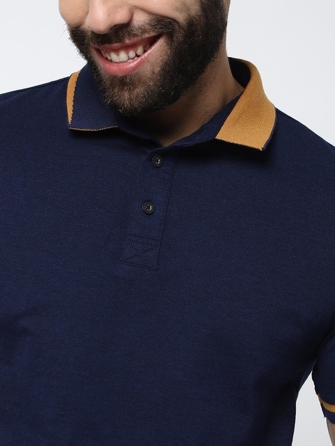 Duo Tone Slim Fit Polo T-Shirt