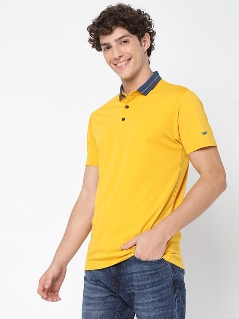 GAS | Smart Fit AGAP Mustard Polo T-Shirt