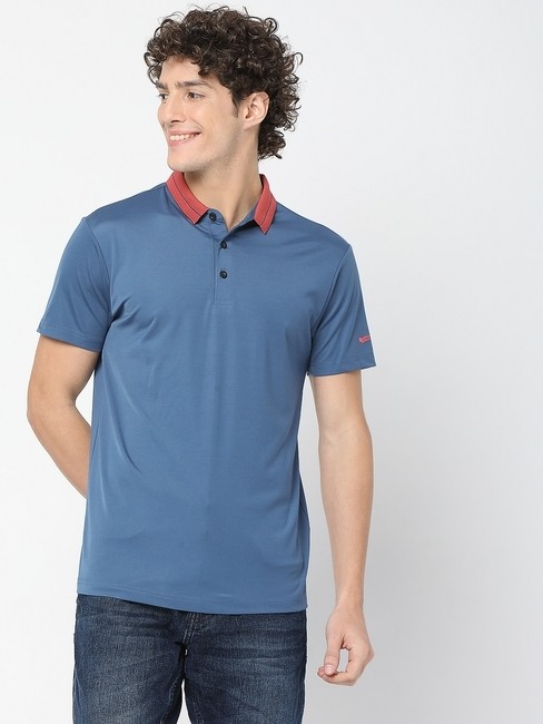 GAS | Smart Fit AGAP Denim Blue Polo T-Shirt