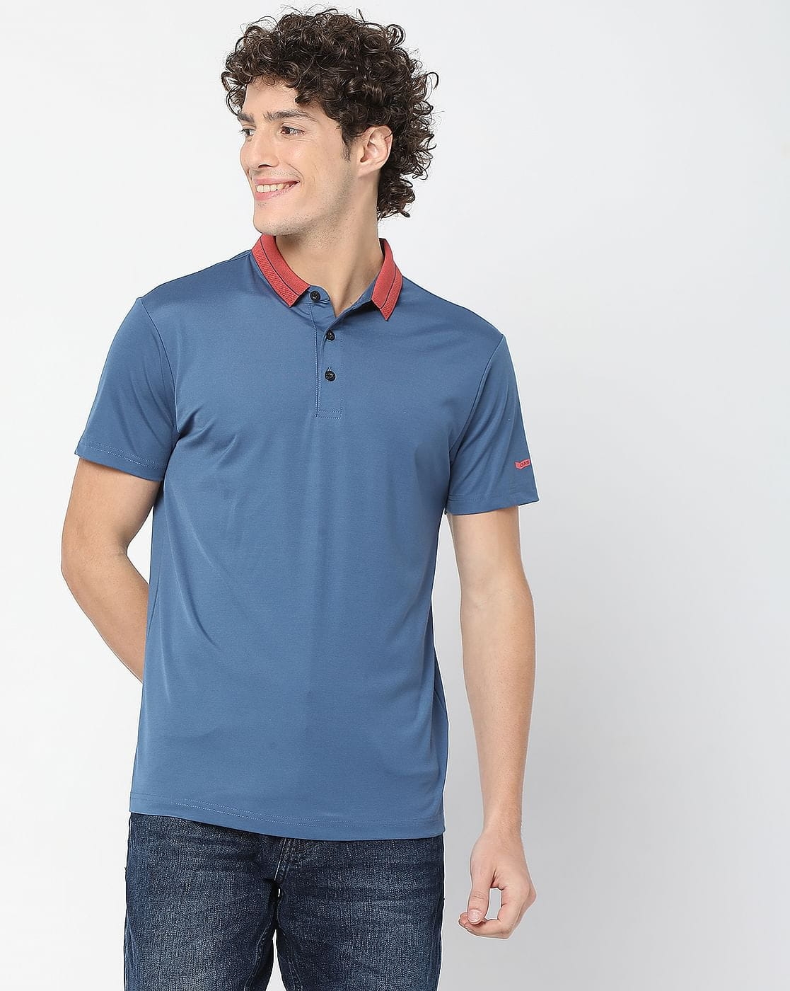 GAS | Smart Fit AGAP Denim Blue Polo T-Shirt
