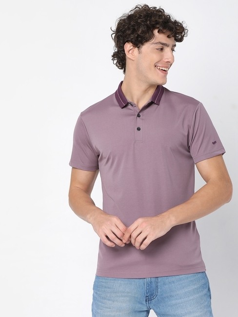 GAS | Smart Fit AGAP Lavender Polo T-Shirt