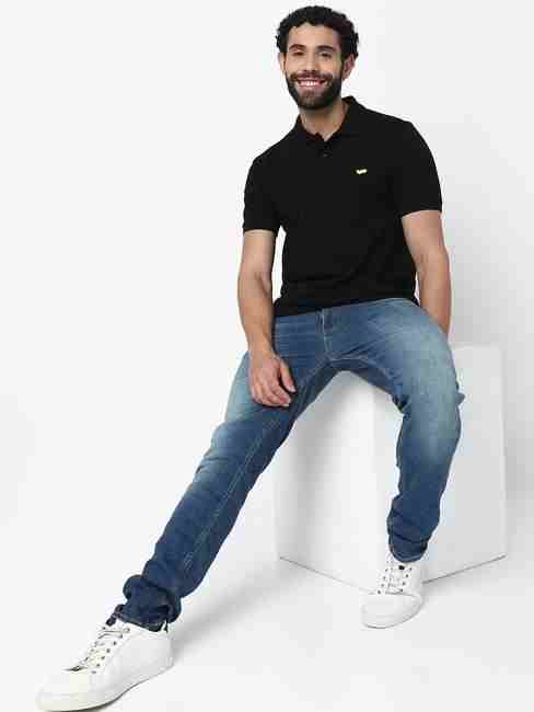 Ralph Regular Fit Jet Black Polo T-Shirt