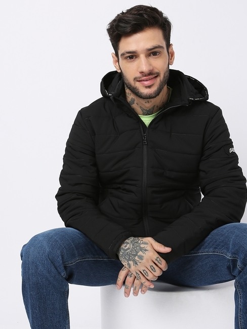 Leonardo Hooded Zip-Front Jacket