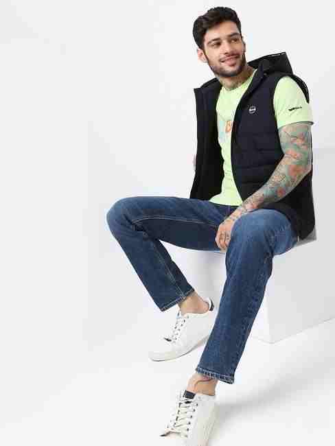 Leo Stitch Hooded Zip-Front Gillet