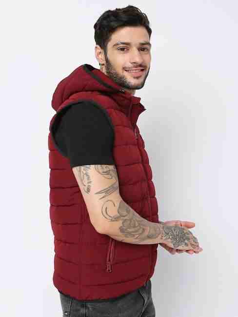 Leo Stitch Hooded Zip-Front Gillet