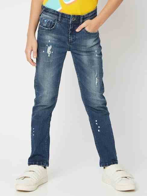 GAS | Deon Distressed Mid-Wash Jeans