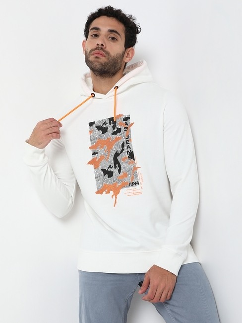 GAS | Wyatt Tex Cloud Dancer Cotton Sweatshirt