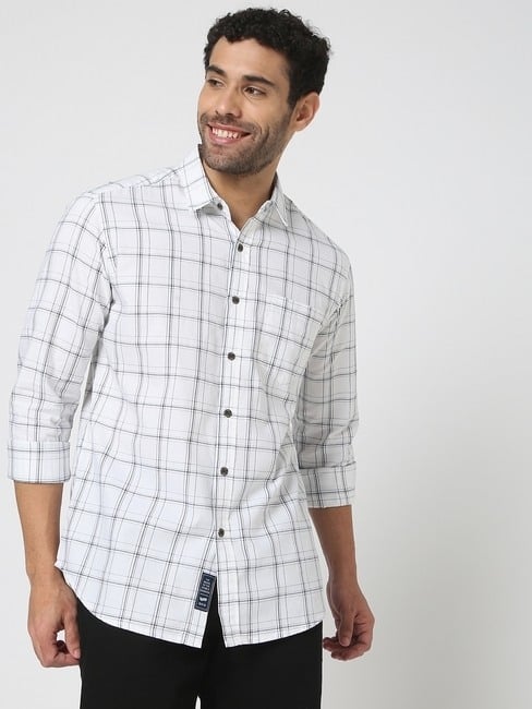GAS | Checked Slim Fit Shirt with Patch Pocket