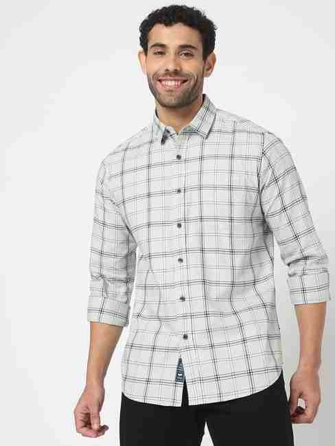 GAS | Checked Slim Fit Shirt with Patch Pocket