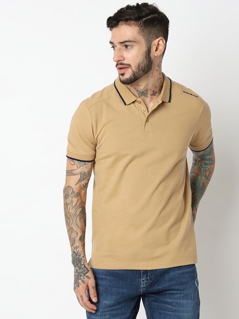 GAS | Regular Fit Half Sleeve Solid Polo T-Shirt