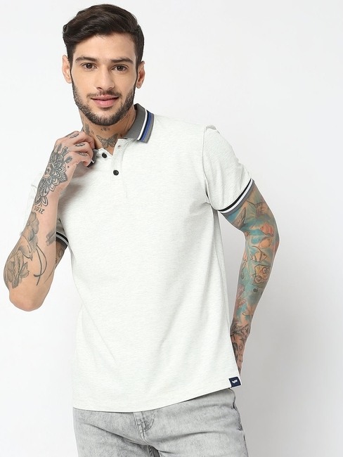 GAS | Regular Fit Half Sleeve Solid Polo T-Shirt