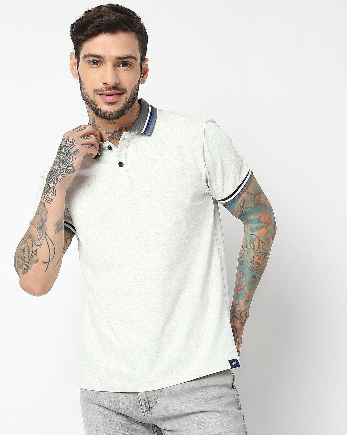 GAS | Regular Fit Half Sleeve Solid Polo T-Shirt