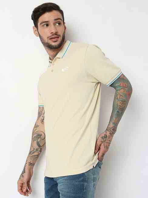GAS | Regular Fit Half Sleeve Solid Polo T-Shirt