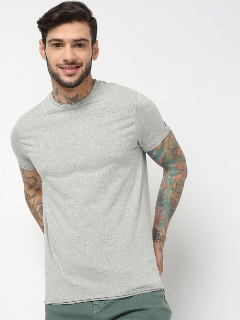 GAS | Slim Fit Half Sleeve Solid T-Shirt
