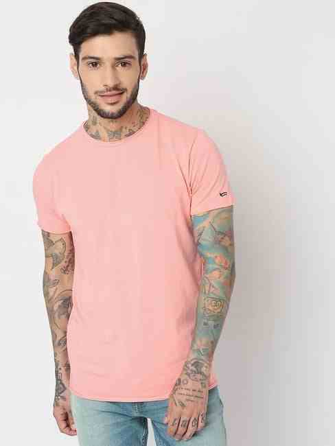 GAS | Slim Fit Half Sleeve Solid T-Shirt
