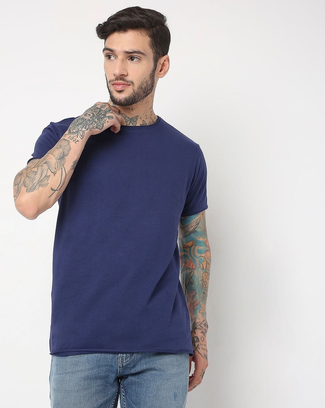 GAS | Slim Fit Half Sleeve Solid T-Shirt