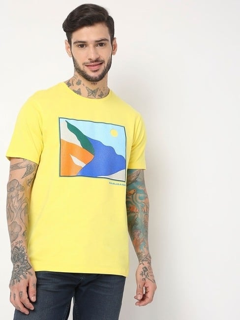 GAS | Regular Fit Half Sleeve Printed T-Shirt