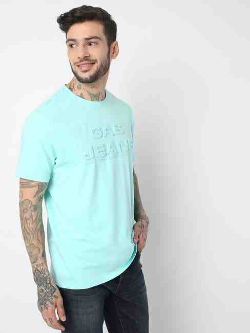 GAS | Regular Fit Half Sleeve Solid T-Shirt
