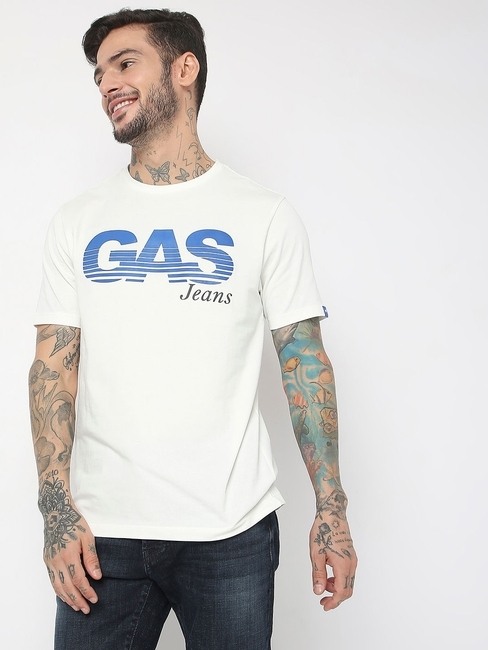 GAS | Regular Fit Half Sleeve Solid T-Shirt