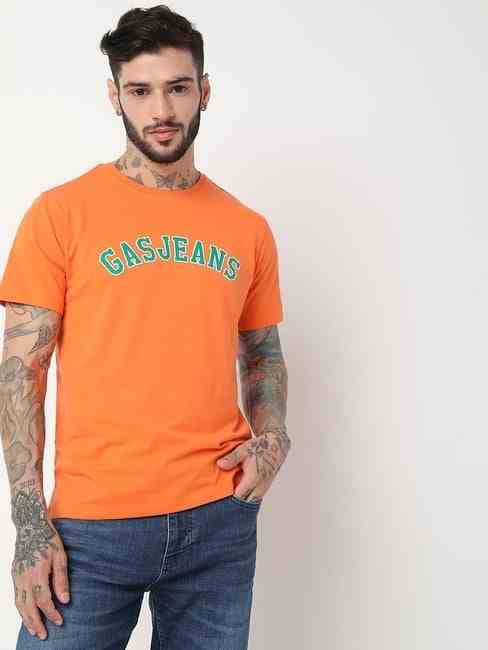 GAS | Regular Fit Half Sleeve Printed T-Shirt