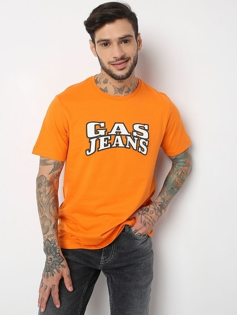 GAS | Regular Fit Half Sleeve Printed T-Shirt