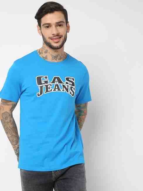 GAS | Regular Fit Half Sleeve Printed T-Shirt