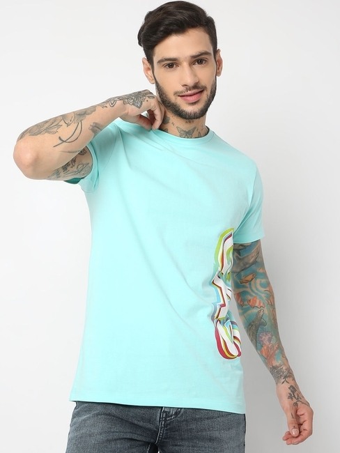 GAS | Slim Fit Half Sleeve Printed T-Shirt