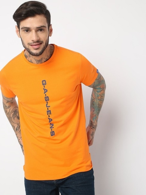 GAS | Slim Fit Half Sleeve Printed T-Shirt