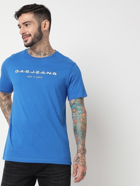 GAS | Regular Fit Half Sleeve Printed T-Shirt
