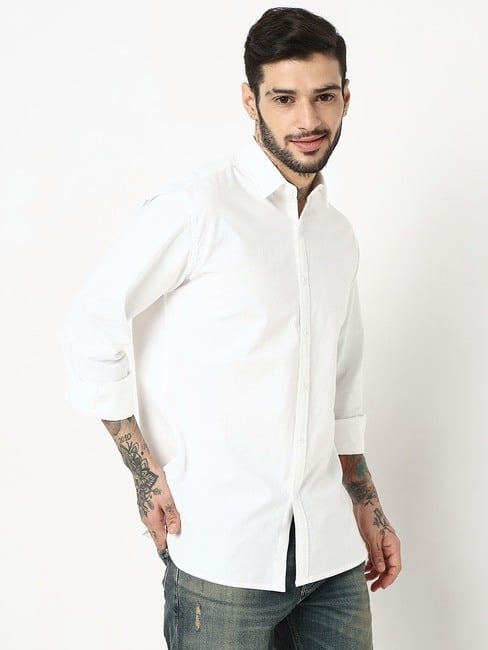 GAS | Regular Fit Full Sleeve Solid Shirts