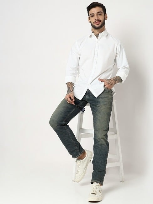 Regular Fit Full Sleeve Solid Shirts