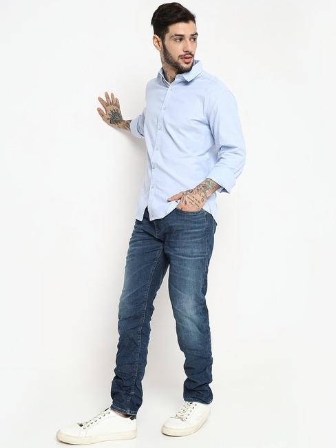 Regular Fit Full Sleeve Solid Shirts