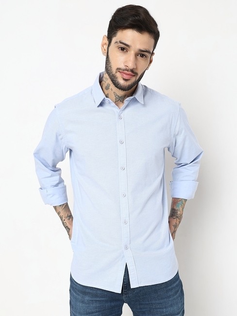 Regular Fit Full Sleeve Solid Shirts