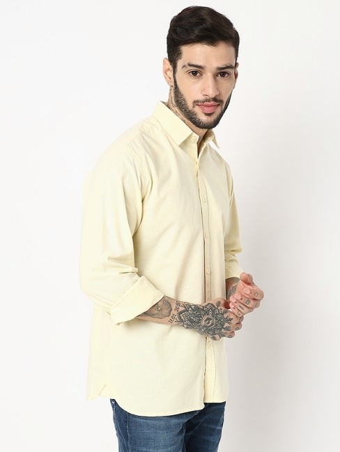 Regular Fit Full Sleeve Solid Shirts