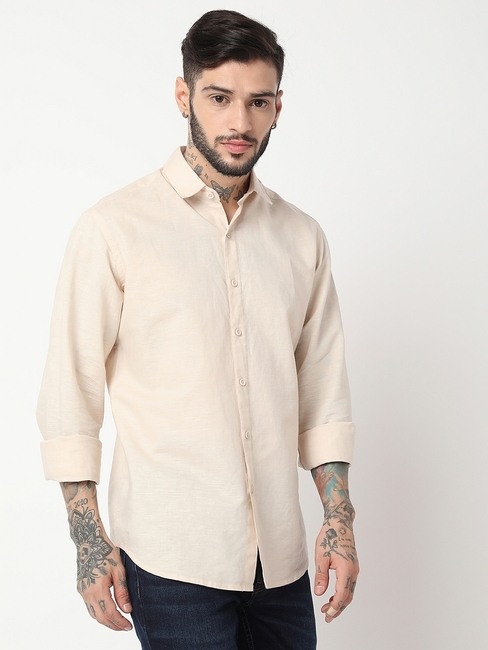 GAS | Regular Fit Full Sleeve Solid Shirts
