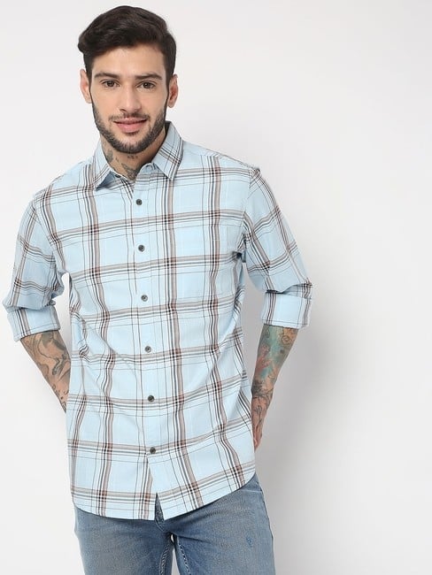 GAS | Regular Fit Full Sleeve Checks Shirts