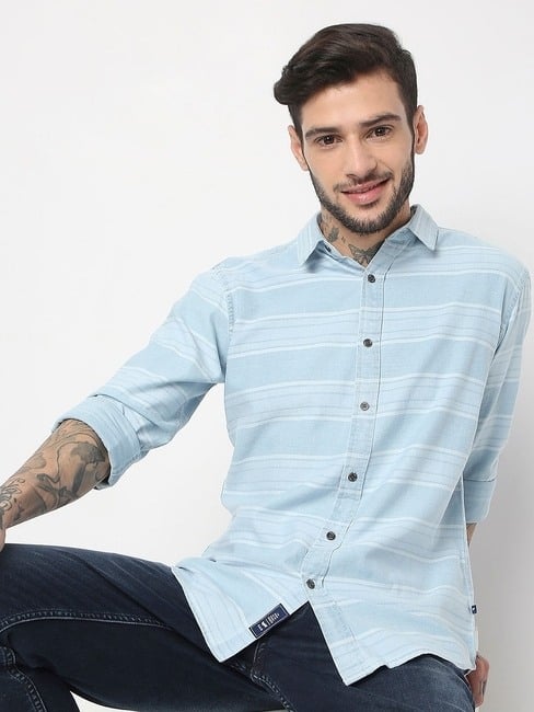 GAS | Regular Fit Full Sleeve Stripes Shirts