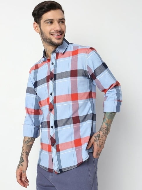 GAS | Regular Fit Full Sleeve Checks Shirts