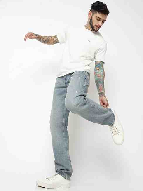 GAS | Jaxon Light-Distress Straight Fit Jeans