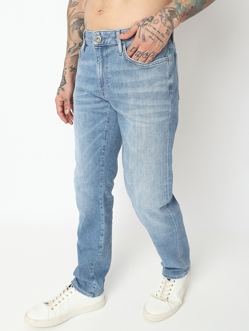 Anders Heavily Washed Slim Fit Jeans
