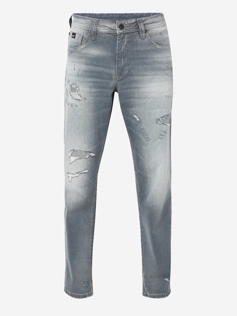Jaxon Heavy-Wash Distressed Jeans