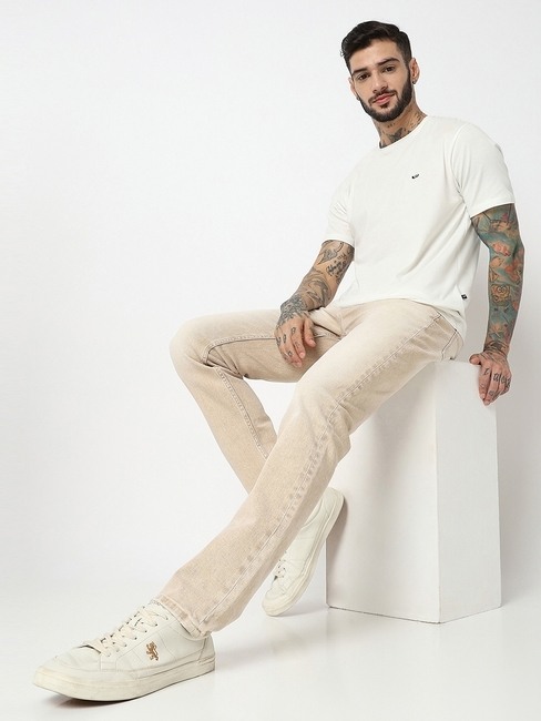 GAS | Heavily Washed Slim Fit Jeans