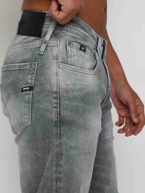 Jaxonzin Heavily Washed Straight Fit Jeans