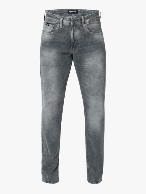 Jaxonzin Heavily Washed Straight Fit Jeans