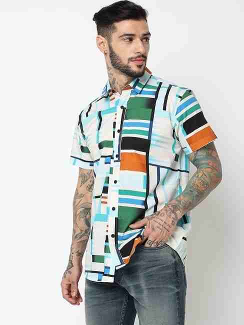 GAS | Relaxed Fit Half Sleeve Printed Shirts