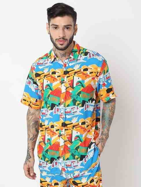GAS | Relaxed Fit Half Sleeve Printed Shirts